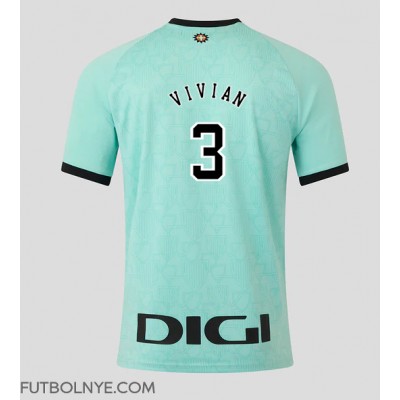 Camiseta Athletic Bilbao Dani Vivian #3 Tercera Equipación 2025-26 manga corta Camiseta Athletic Bilbao Dani Vivian #3 Tercera Equipación 2025-26 manga corta